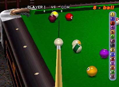 Billiards  (PS1) Gameplay 